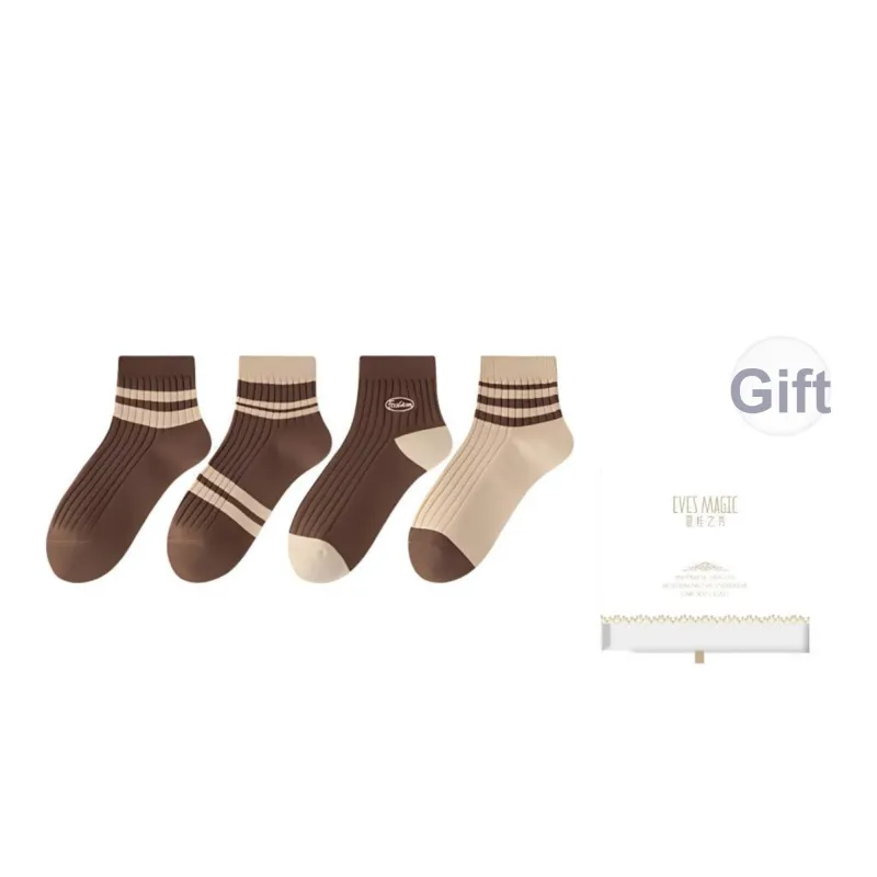 XIA.WA.ZHI.XIU Ankle Socks Women's Box 4 Pack-20