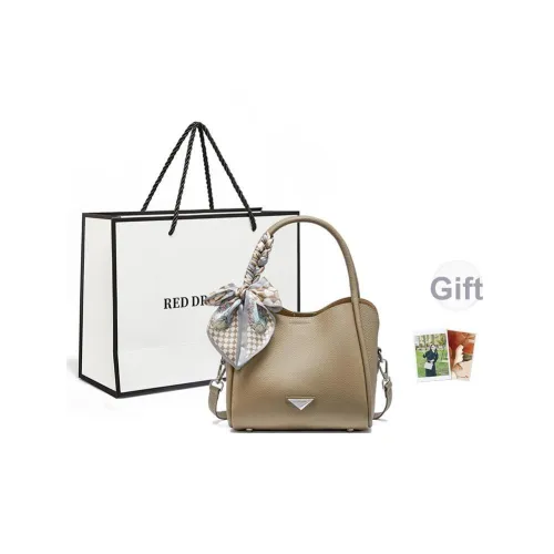 RED DRAGONFLY Сумка из натуральной коровьей кожи стандартная элегантная женская серого цвета