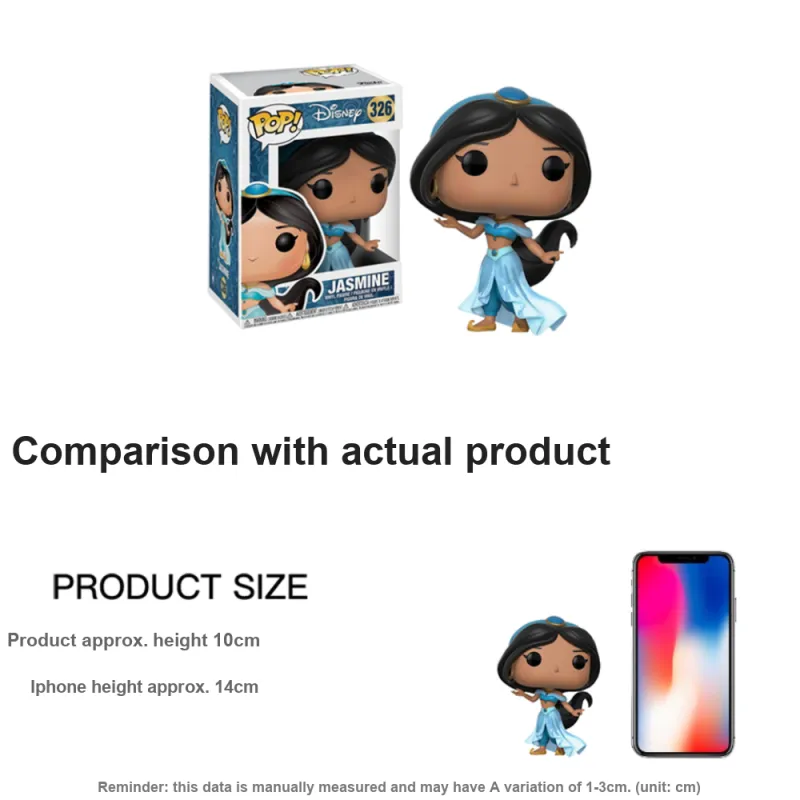 Funko POP Disney Aladdin Genie Lamp Princess Jasmine Chibi Figures-3