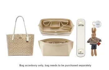Lan Bao Fan Microfiber Felt Bag Accessories Women's Ecru