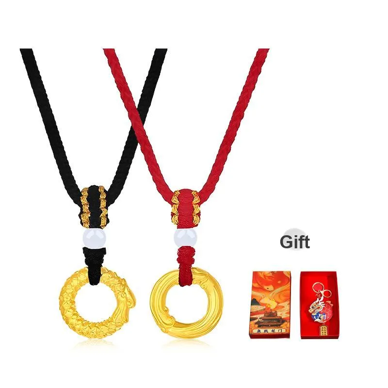 Best Wishes Chalcedony Jade Necklaces Unisex