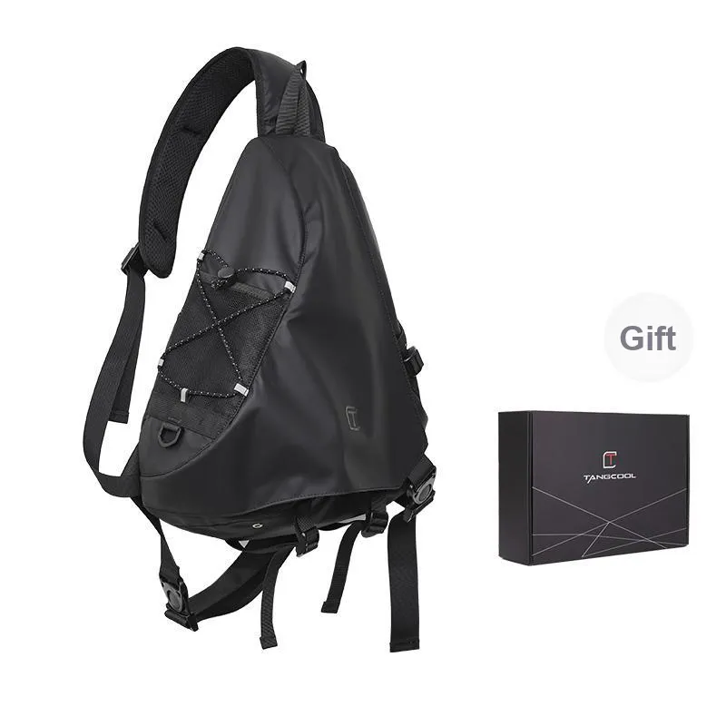TANGCOOL Membrana Dermalis Quiver Bag, Sling Bag, Shoulder Bag, Crossbody Bag Regular Men's Black/Yellow/Gray-31