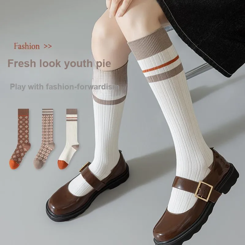 JIAZINI Knee High Socks Women's Combo Set-1