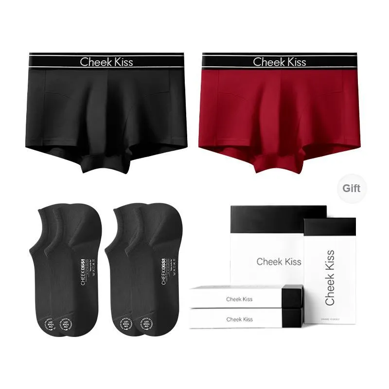 Cheekkiss Underpants Men's Gift Box Of 2 Strips-15