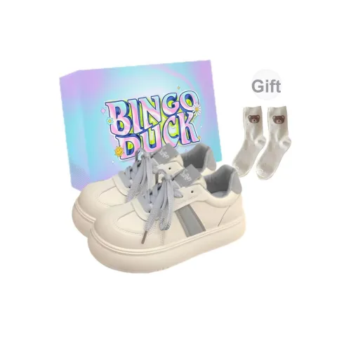 BINGO DUCK Нескользящие Легкие Низкие Кроссовки для Скейтбординга Женские Серые