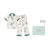 [Gift Box Set]Yellow Rose (Short-Sleeved+Pants) Women's Matching Set