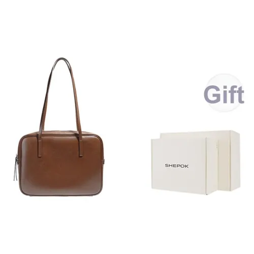 SHEPOK Корова Кожа Сумка Одно Плечо Сумка Подушка Сумка Стандартная Женская Кофейная Черная