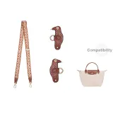 Cognac-Z Stripes Canvas Shoulder Strap (76-115cm)