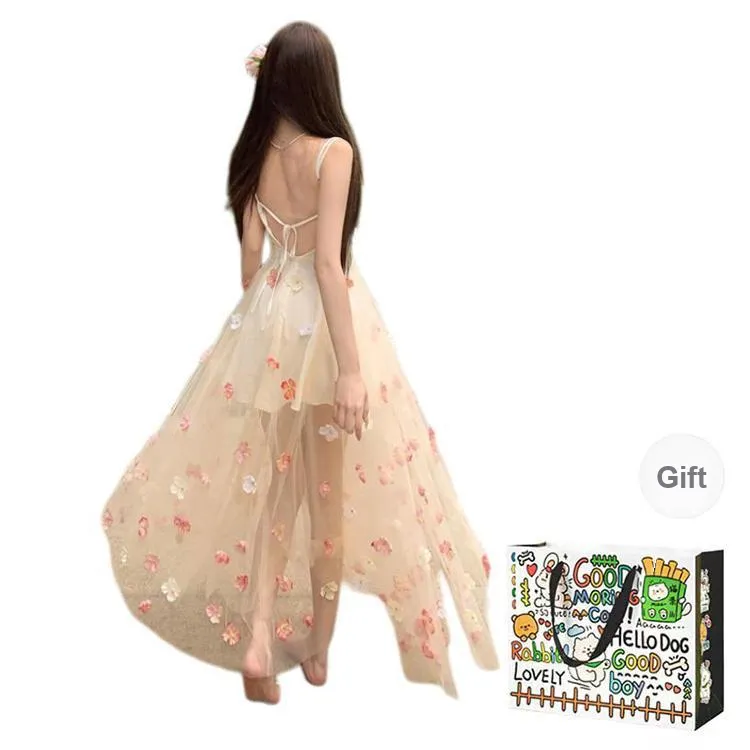 BVODE Slip Dresses Women's Light Pink Shopping Bag-1