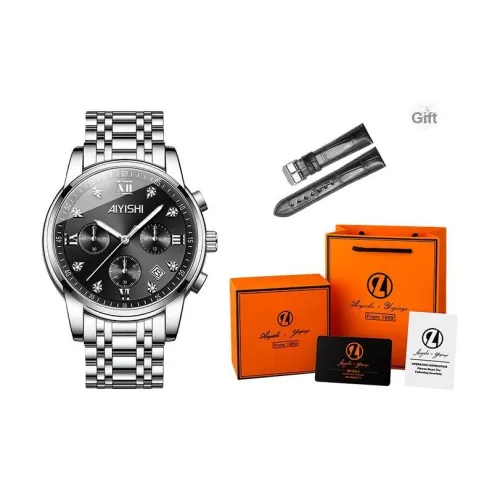 AIYISHI Кварцевый механизм стальной ремешок часы унисекс разноцветный циферблат