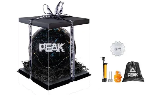 PEAK Basketball Culture Series PU Outdoor Sports Black Size 7 Ball Training Unisex
