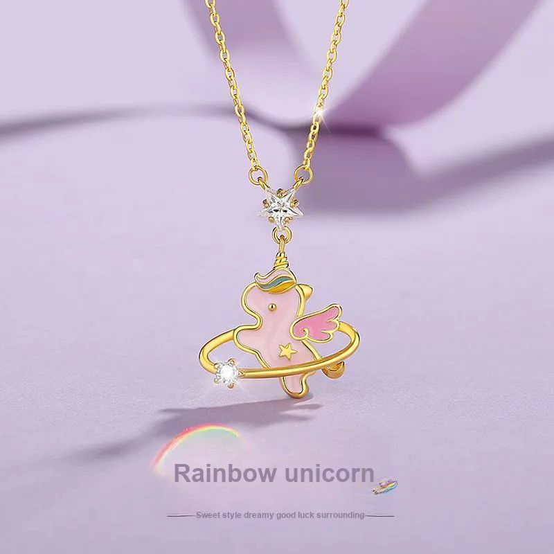 YINGNIXINDONG 925 Sterling Silver Necklaces Women's-1