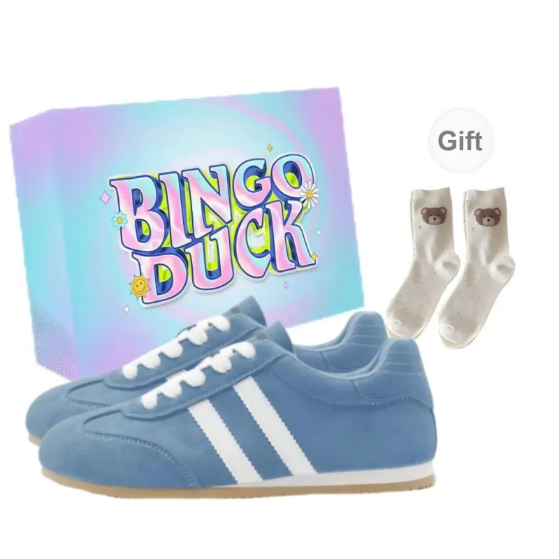 BINGO DUCK Slip Resistant Low Top Skateboard Shoes Women's-5