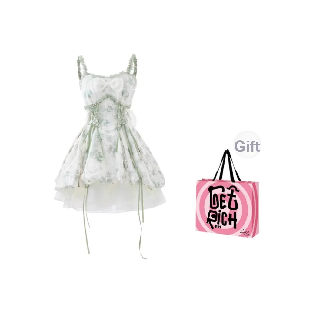LWLG Slip Dress Women's Light Green