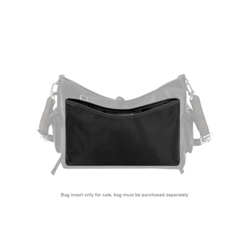 Tide Satin Medium Bag With Shape Maintaining Storage Lining Interior Pocket And Built in Bag Accessory Unisex Black-1