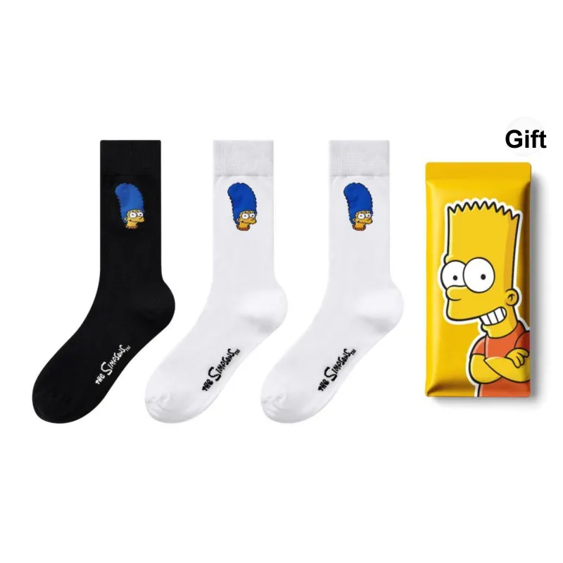 The Simpsons Mid Calf Socks Unisex Shopping Bag 3 Pack-11
