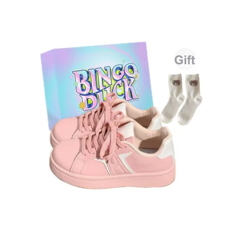 BINGO DUCK Slip-resistant Low Top Скейтборд Кроссовки Женские Розовые