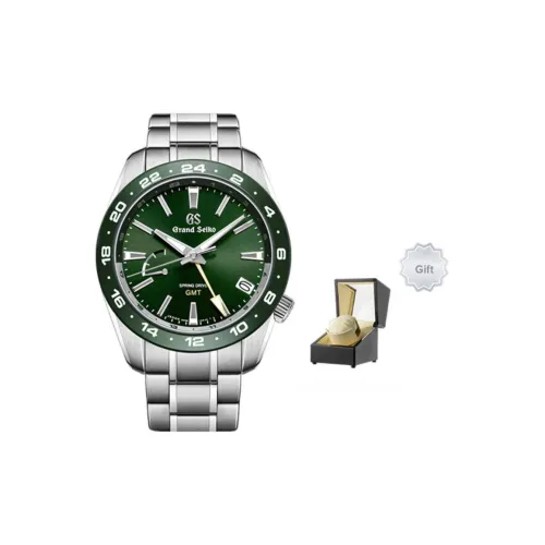 GRAND SEIKO Спортивная серия Механические часы из нержавеющей стали с ремешком зеленый циферблат мужские часы