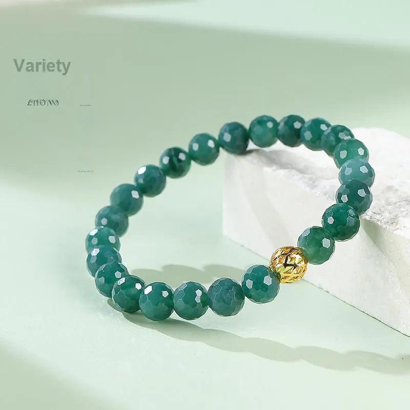 With The Heart Of The Jade Ice Glutinous Bracelets Unisex-4