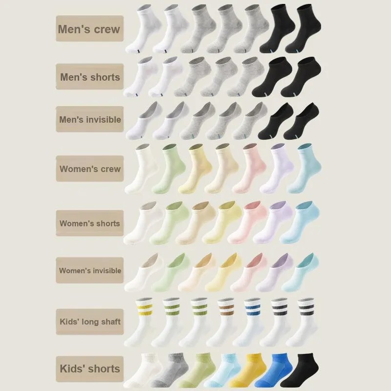 AFISH Mid Calf Socks Unisex 7 Pairs Gift Box Packaging-8