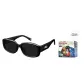 Trendy and Cool Narrow Square Frame-Black