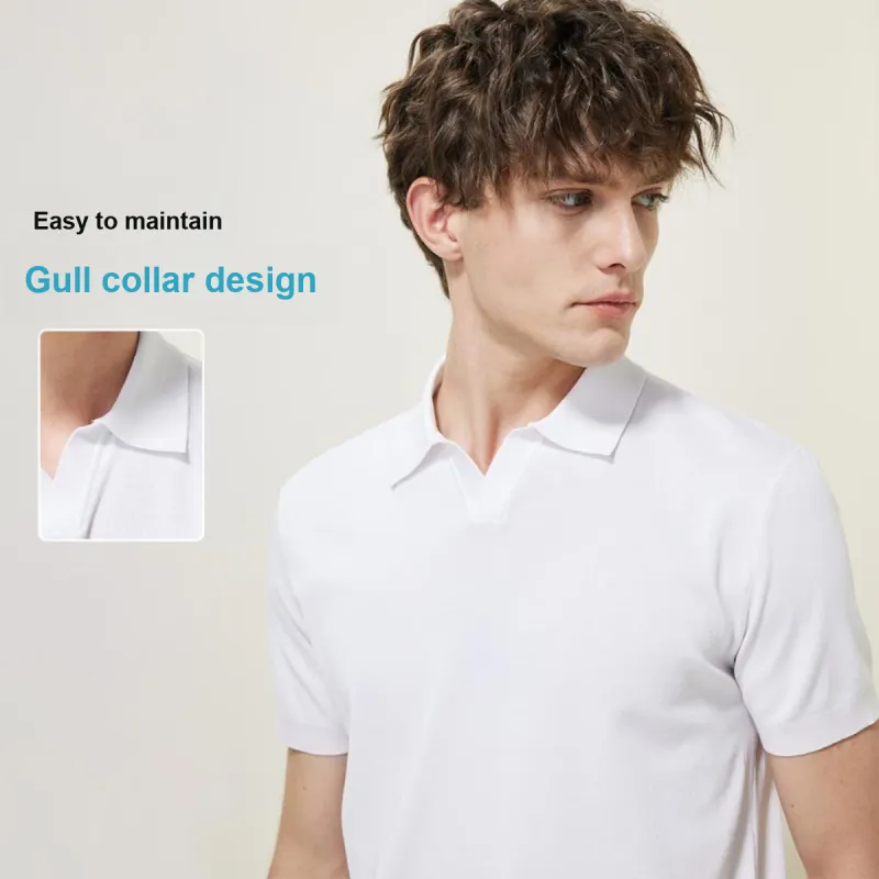 Red bean Polo Shirts Men-18