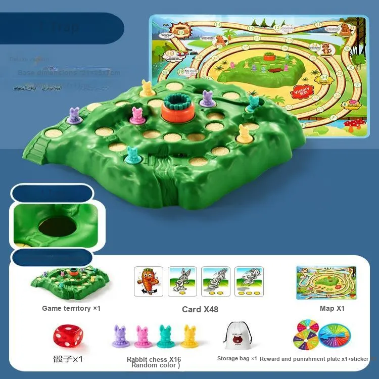 Gollum Rabbit Trap, Card Game For Parents And Kids, Fun And Creative Play Board Games-3