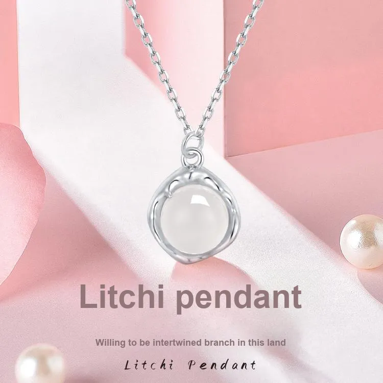 CHINA GOLD Chalcedony Necklaces Women's-6