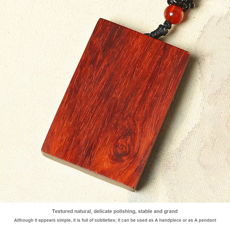 Magic Circle Pterocarpus Necklaces Unisex-5