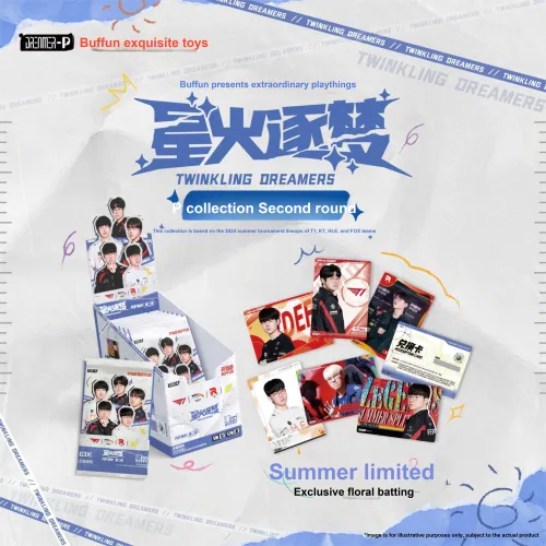 BUFFUN BUFFUNLCK Звезда Пламя CHASING DREAMERS POP SECOND Круглый Универсальные карточки В комплекте с коробкой
