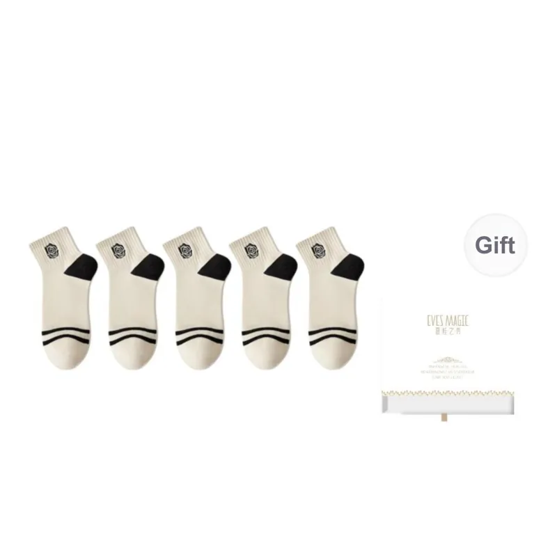XIA.WA.ZHI.XIU Ankle Socks Women's Box 5 Pack-0