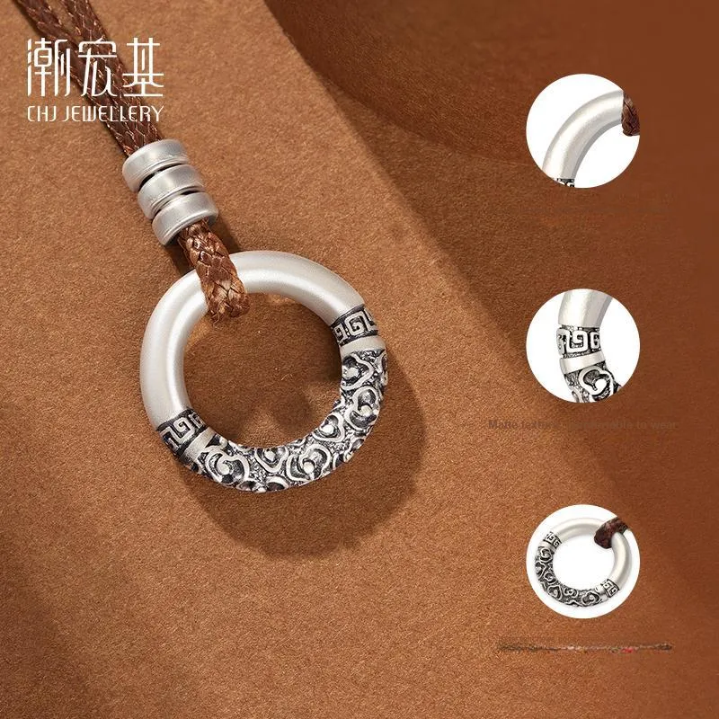 CHAOHONGJI Sterling Silver Necklaces Women's-3