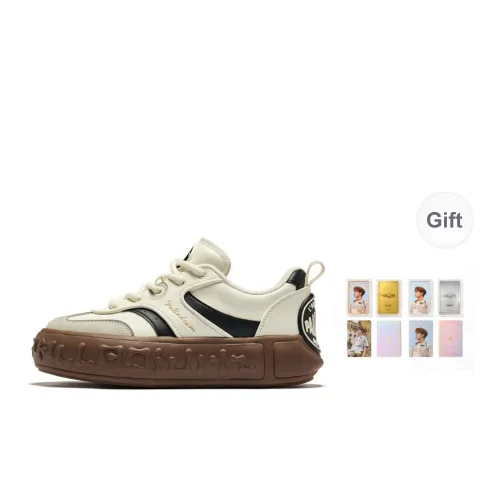 Palladium German Army Trainers Musical Note Shoes Quick Drying Impact Resistance Low Top Skateboard Shoes Unisex White