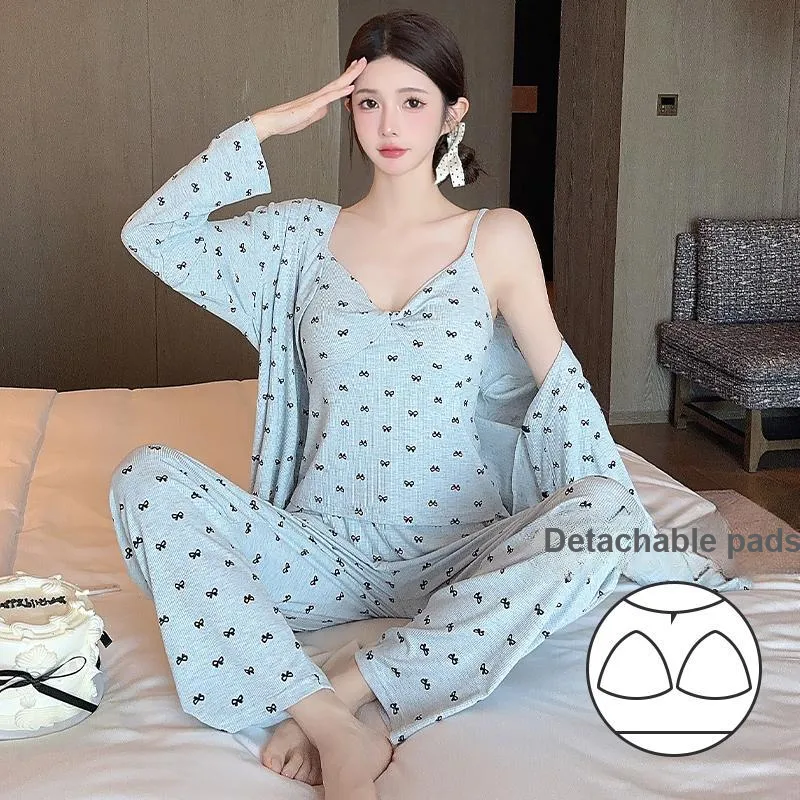 Sleeping Beauty Pajama Set Women's Light Blue-2