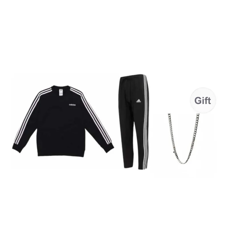 Adidas Sweatshirt Set Unisex Black-0