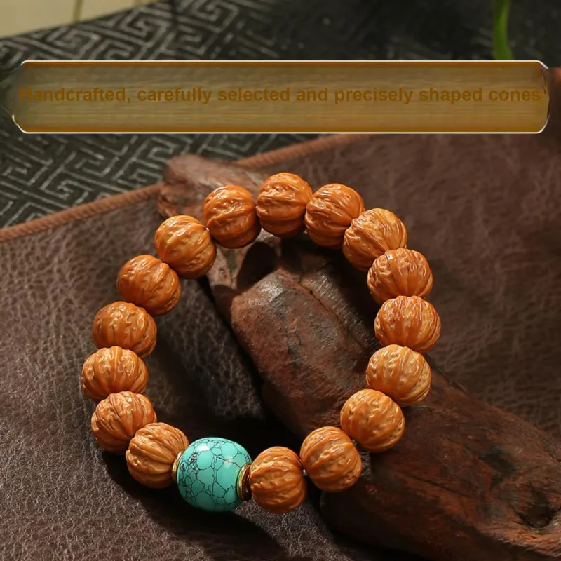 LIBALU Monkey Head Walnut Bracelets Unisex-4