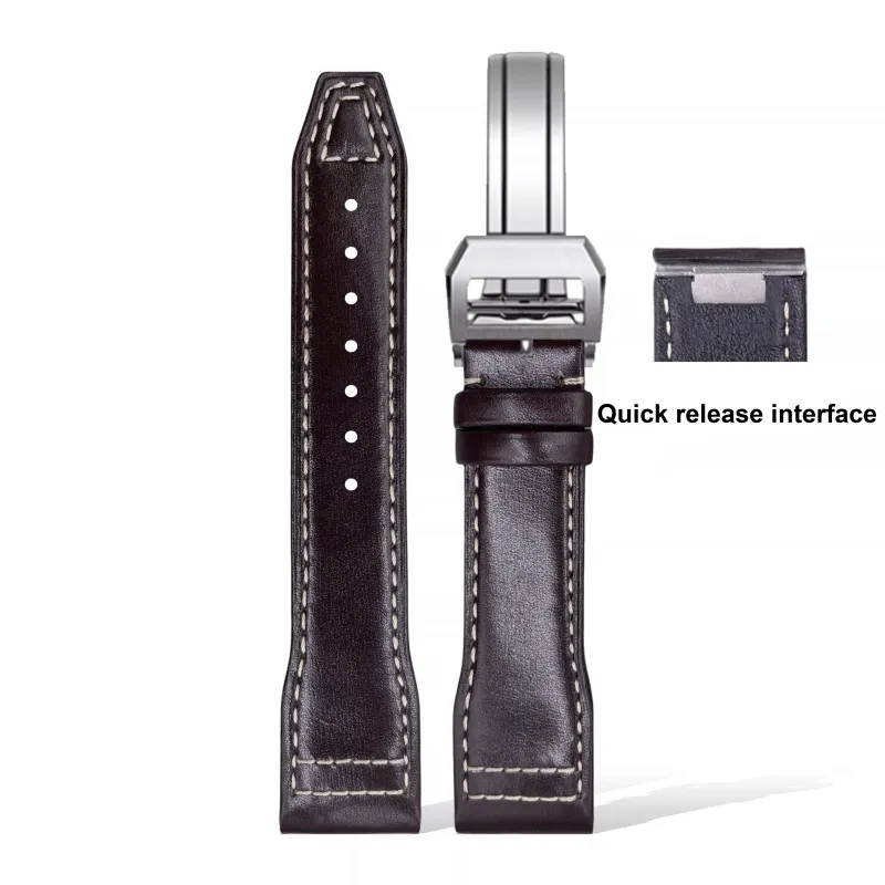 Yuloran Watch Band Global Compatibility Genuine Leather Material-26
