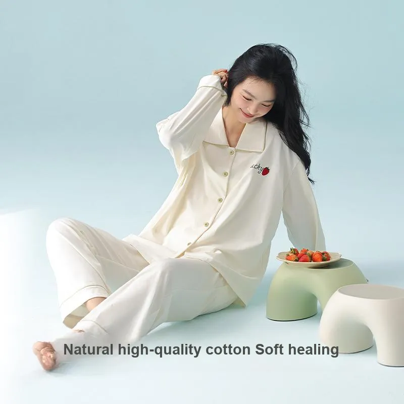 WANANNI Pajama Set Women's White-4