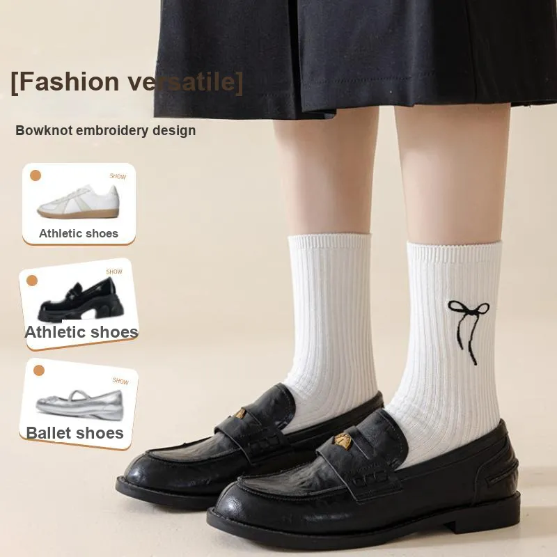 JIAZINI Mid Calf Socks Women's 3 Pack-31