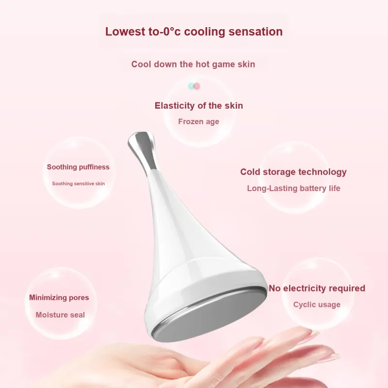 LMLTOP Beauty Anti Puffiness Eye Roller With Ice Beads Cold Therapy Device-4