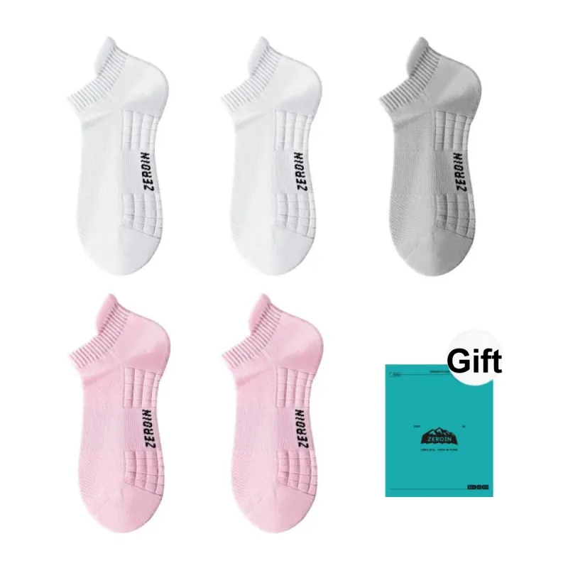 ZEROIN Ankle Socks Unisex Shopping Bag 5 Pack-71