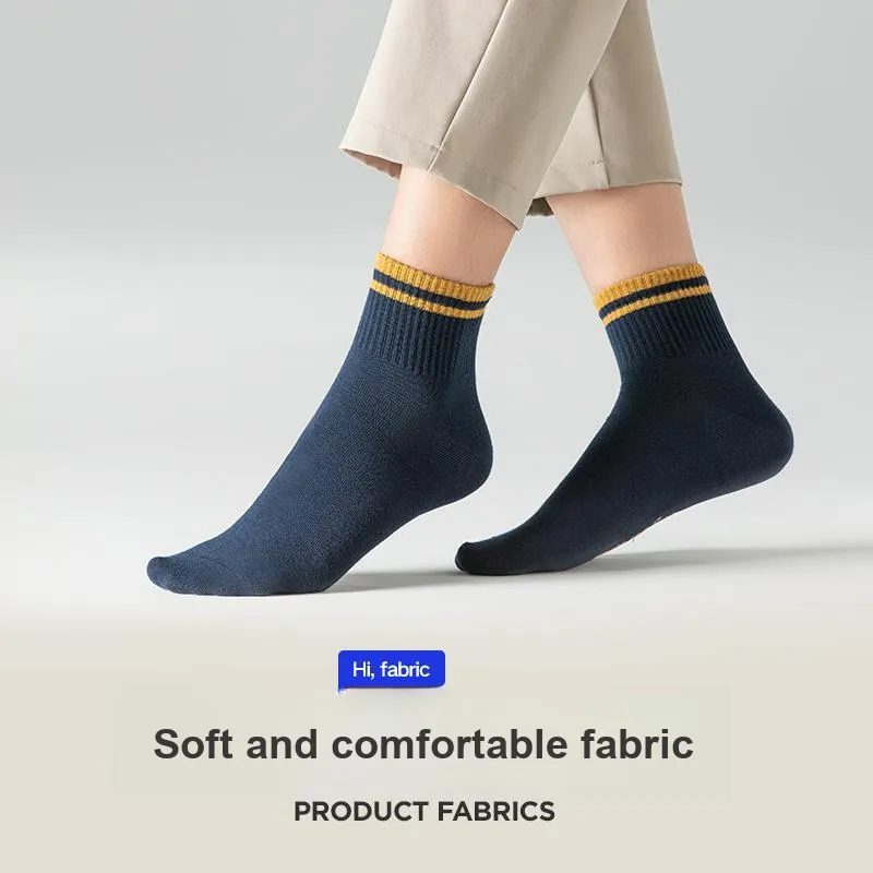 HLA Mid Calf Socks Men's 6 Pack-14