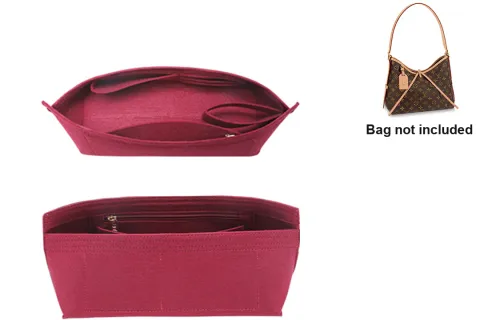 Ingenuity Handmade Shoulder Strap Bag Wine Red Inner Suitable For Carryall Small Size