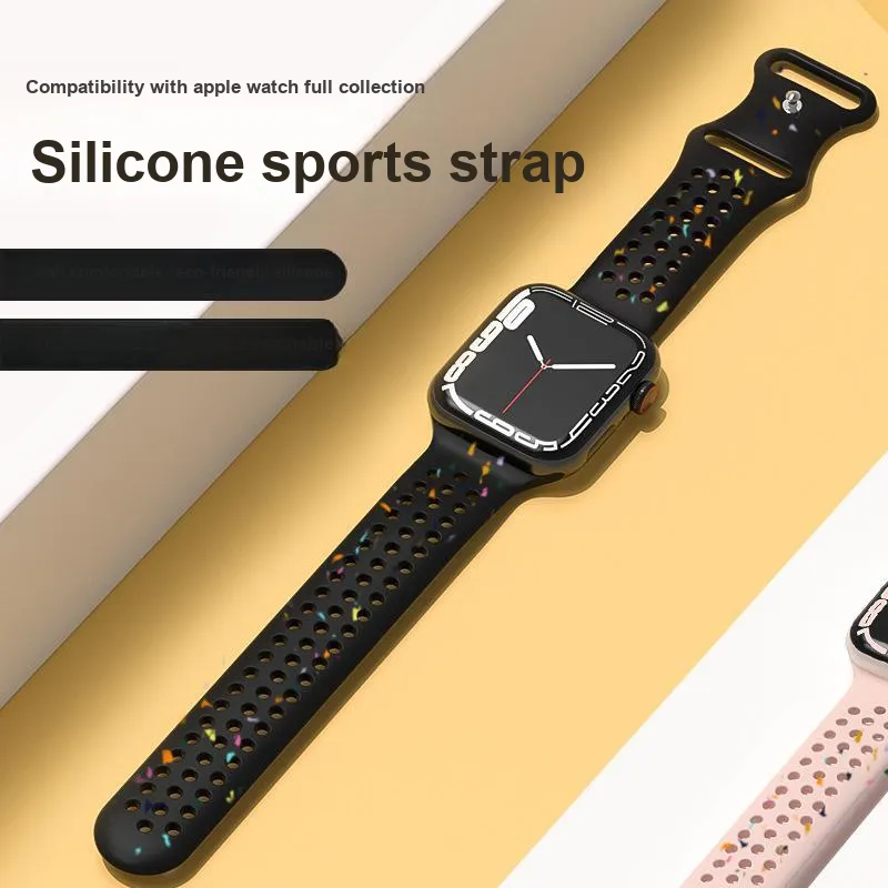 CHRROTA Watch Band Apple Compatibility Silicone Material-1