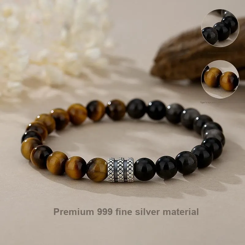 Regalrose Obsidian Bracelets Women's-5