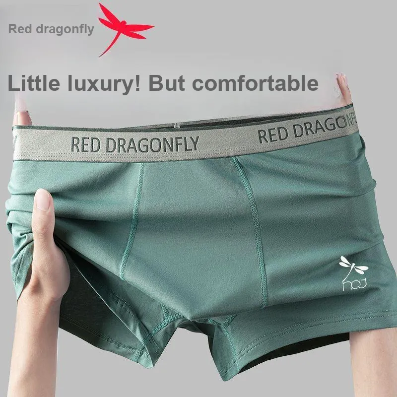 RED DRAGONFLY Cotton Panties Men's 4 Piece Gift Box Sets-1
