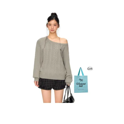 WEEKEND HUB Серый Женский Трикотаж