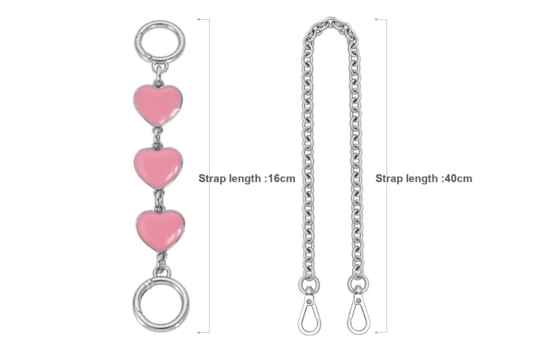 Lan Bao Fan Metal Alloy Bag Strap Women's Multicolor-11