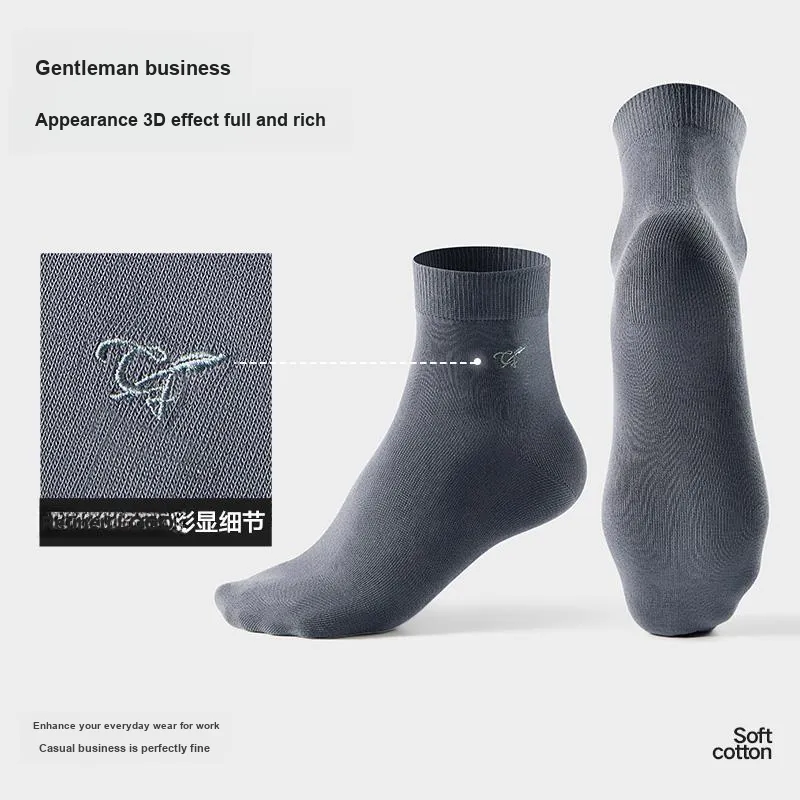 HLA Mid Calf Socks Men's 6 Pack-3