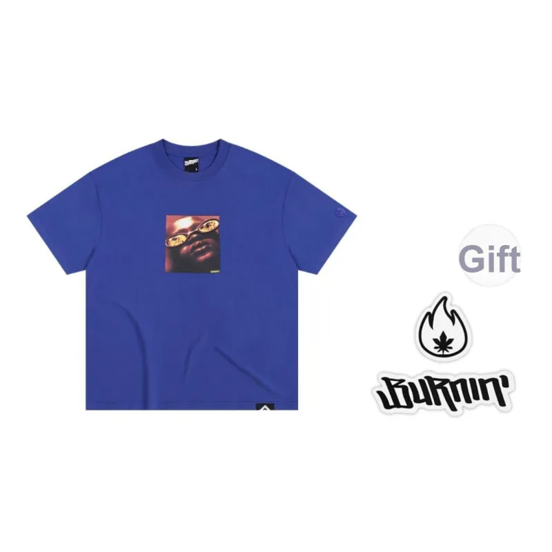 BURNIN T Shirts Unisex Royal Blue-0